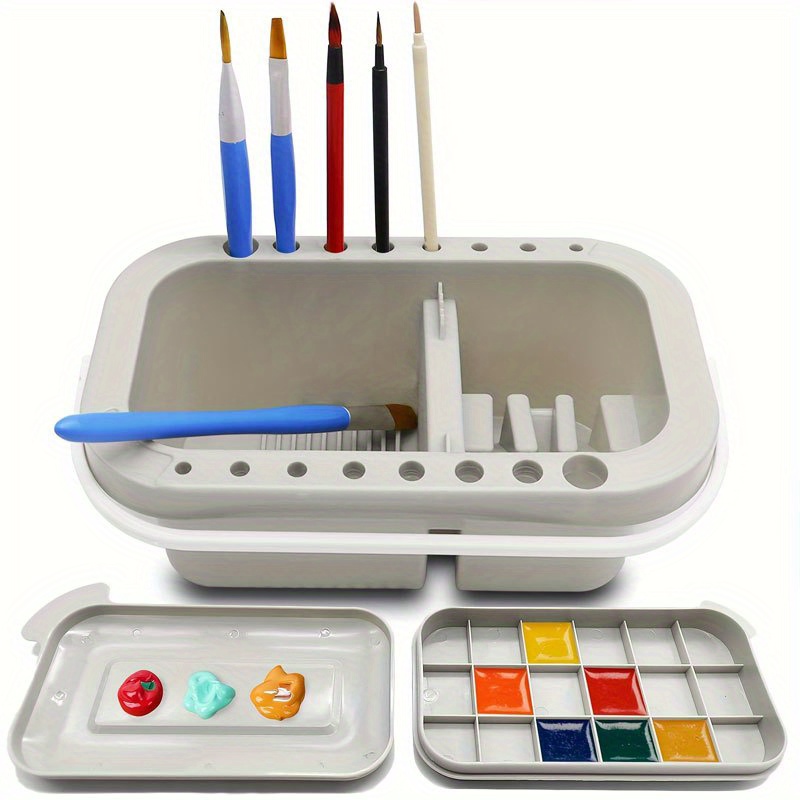 3-in-1 Paint Brush Cleaner Bas - Gouache Paint Set review and price