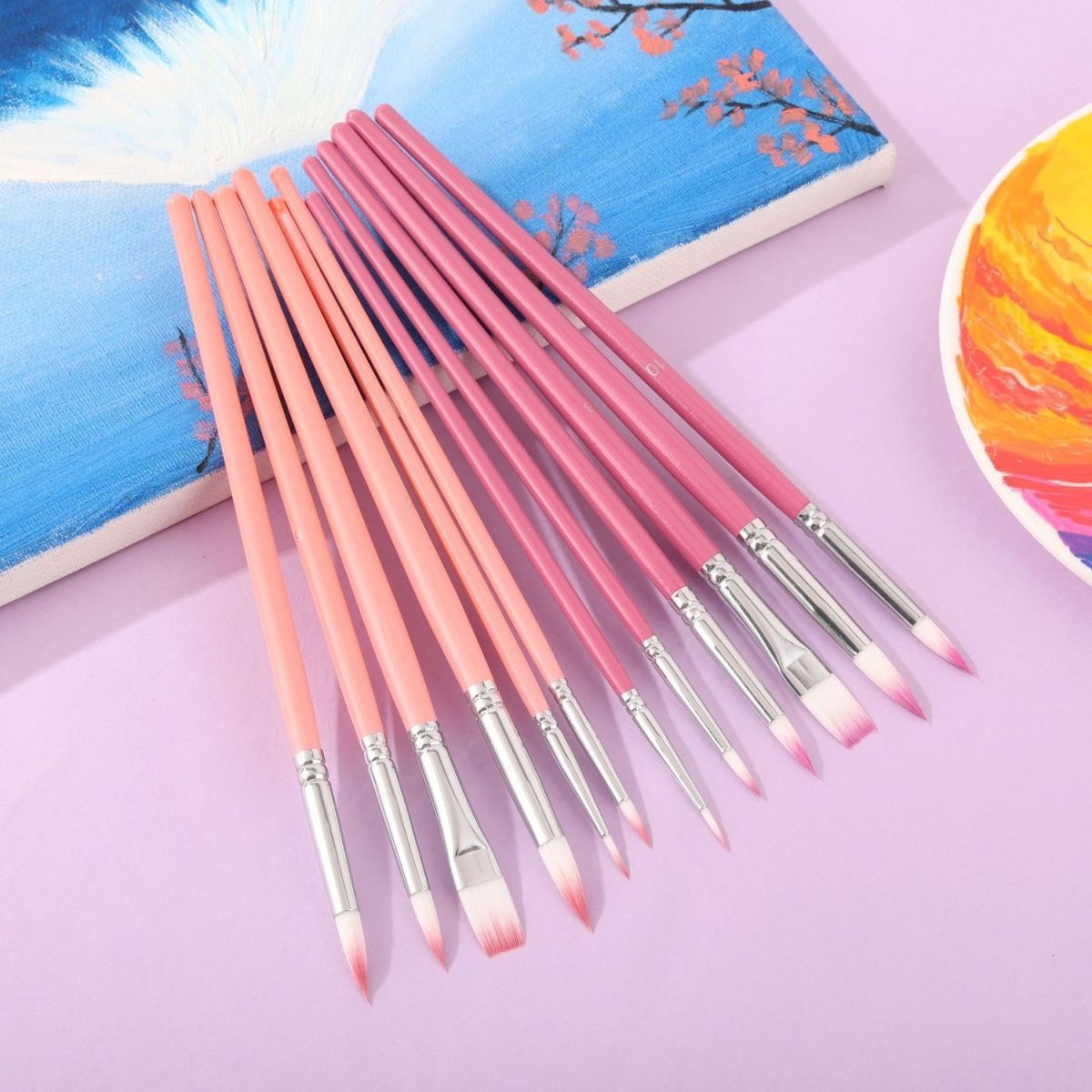 6 Pcs Set Nylon Hair Watercolo - Gouache Paint Set review and price